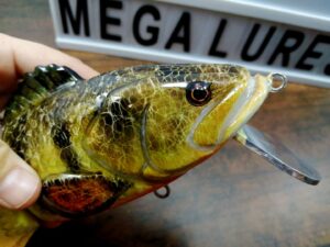 Fatboy Jr Orange Belly Perch, custom lures