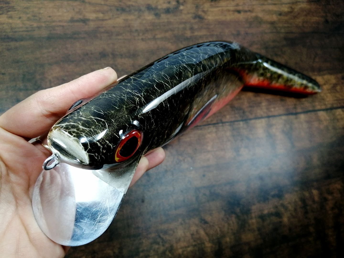 Mega Snatcher, Custom Lures, Wooden lures, metal lip