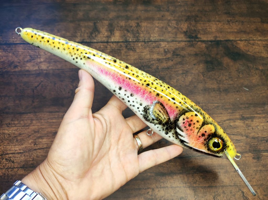 bass pro musky lures Suick 7" Non-Weighted Thriller Wild Sucker