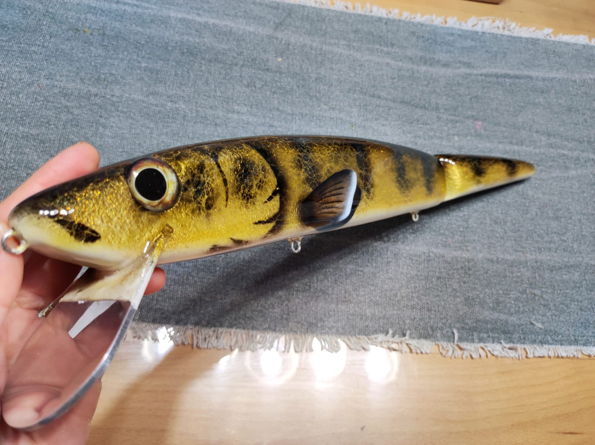 Giant Stalker 19in Gold Walleye